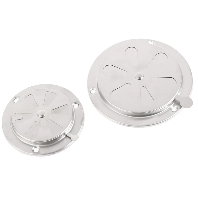 95/125mm Adjustable Air Vent Grille Round Ducting Ventilation Grilles Cover BBQ Grill Smoker Exhaust Vent Stove