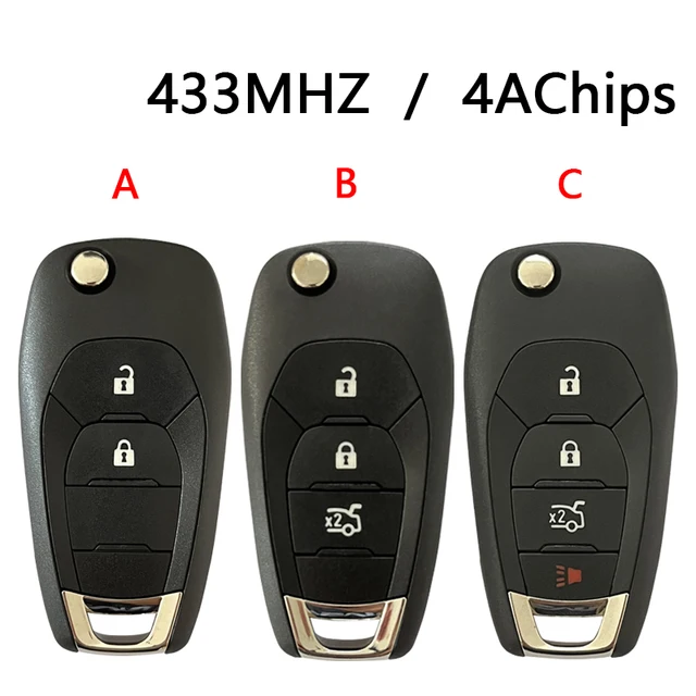 Chevrolet Spark Sonic Trax 2019-2021 Original Key 2/3/4 Button 315/434MHz 46 Chip 13522781 1