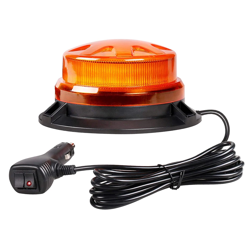 Yellow LED Strobe Light Emergency Safety Beacon with Roof Warning Signal Flasher Lamp