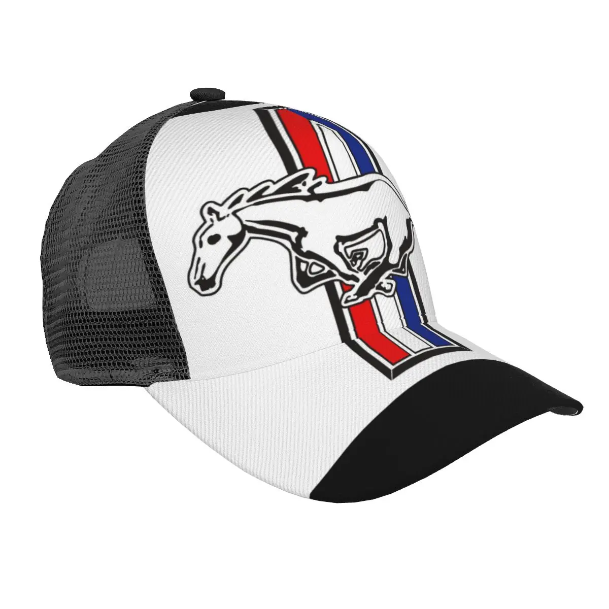 New Mustang snapback Mens Baseball Cap Car Summer Mens Harajuku Color Block Baseball Cap High Quality Cotton for Unisex Baseball Cap Baseball Caps Baseball Hats Fashion Hats