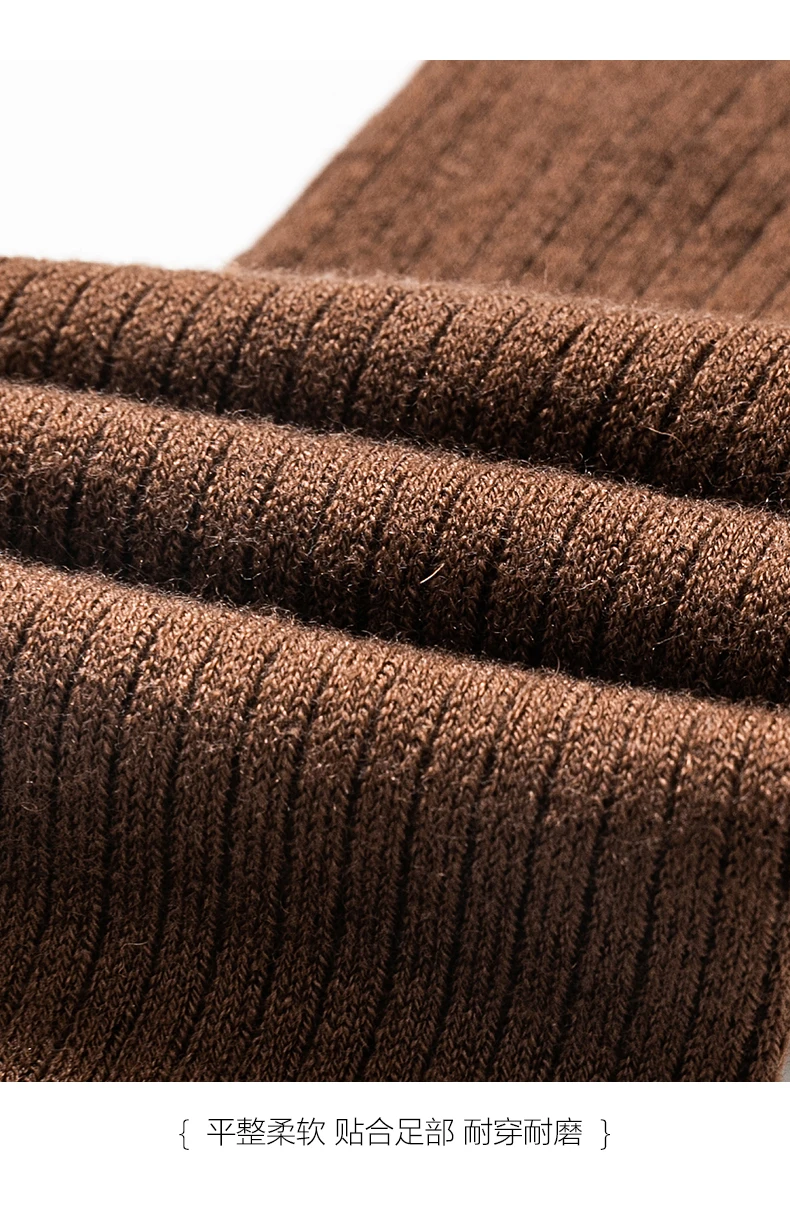 2 Paar Herbst-Winter-Neue gestreifte Overknee-Socken aus 100 % reiner Wolle für Damen, verdickt, warm, vielseitig, lange Röhrensocken für den Außenbereich – Detail 16