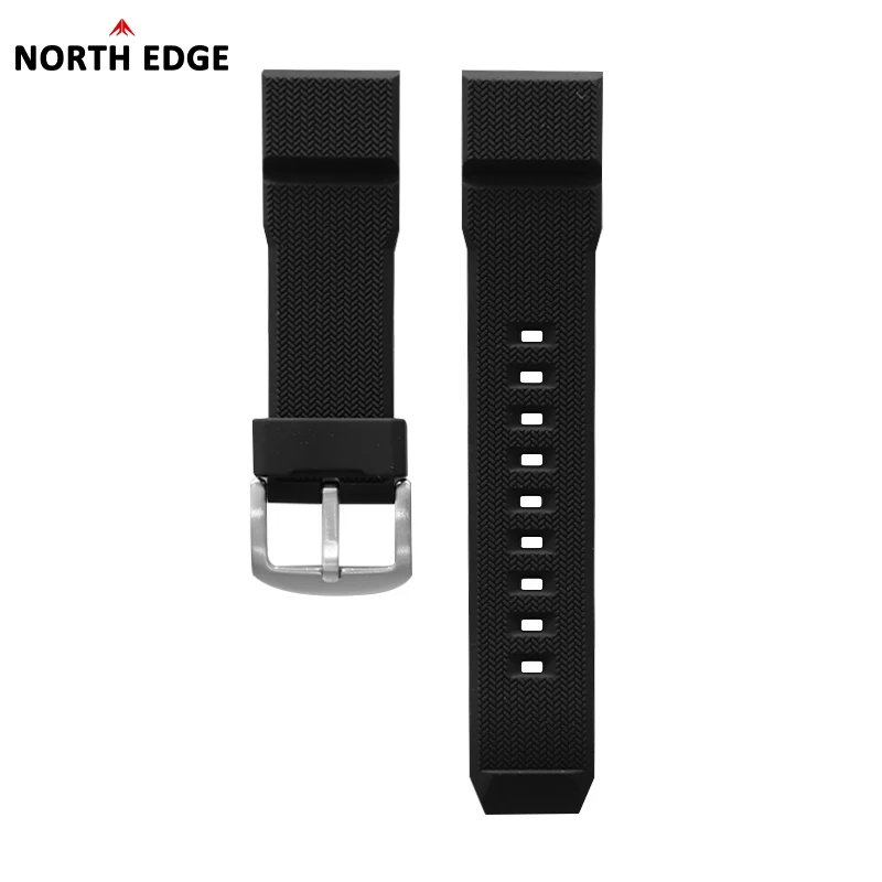 NORTH EDGE 24 mm/20 mm/22 mm Kautschukarmband, Edelstahl-Nylonarmband, anwendbar auf TRITON EVOQUE 2 GAVIA2 ALPS AK Cross Fit 3 MARS – Detail 21