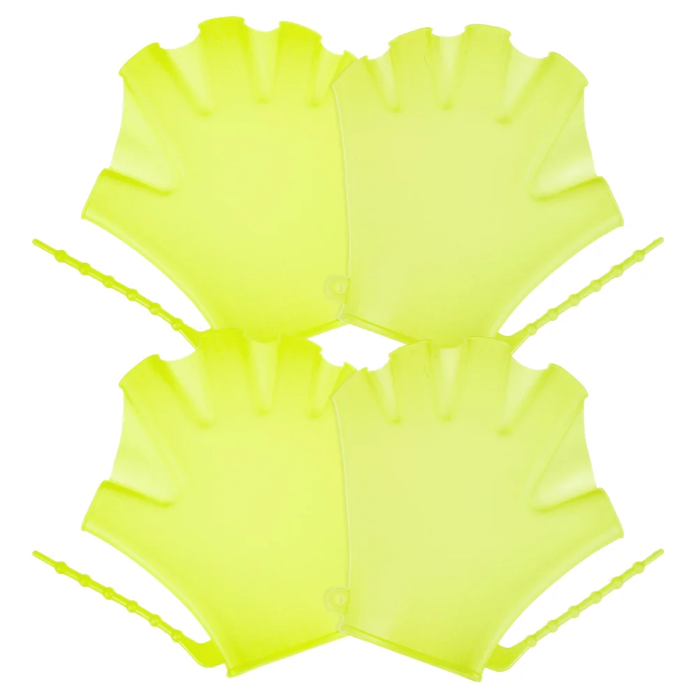 

4 Pcs Snorkeling Gloves Swim Training Supplies Swimming Equipment Paddle Practicing Hand Cover Nylon Webbed Diving Women