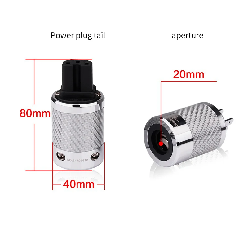 YYAUDIO US Schuko Power Plug Connector Female-Male audio US Power DIY Mains Cord IEC Audio Connector Supply Plug
