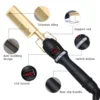 Hot Comb Hair Straightener Electric Hot Comb Brush Flat Iron Electric Heating Comb With LCD Display Hair Straightener For Wig 6