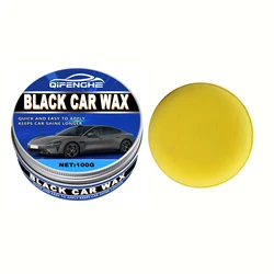 Ultimate Black Car Wax - High Gloss Shine, Scratch Resistant, Waterproof Crystal Coating, Long - Lasting Paint Protection (100g)