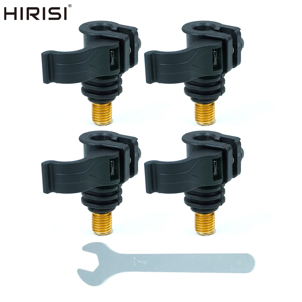 Connecteurs rapide changement 4 pièces AQ212 Hirisi - Adaptateur plastique réglable pour alarmes carpe