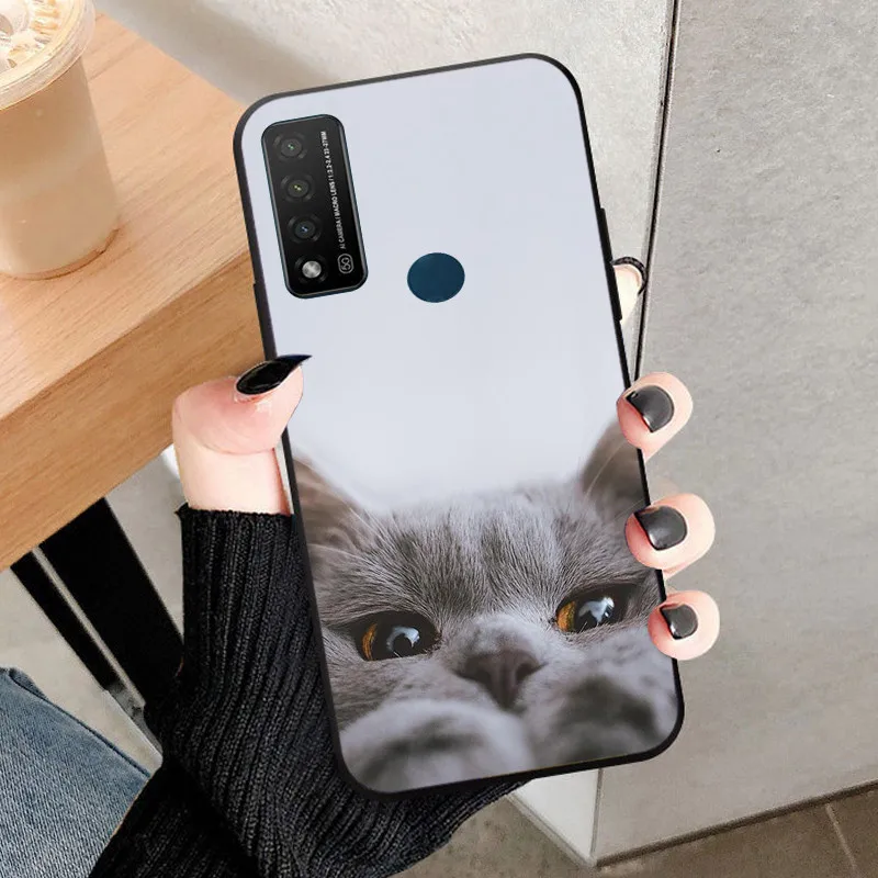 Lion & Cats Soft TPU Silicone Protector Cover - Black