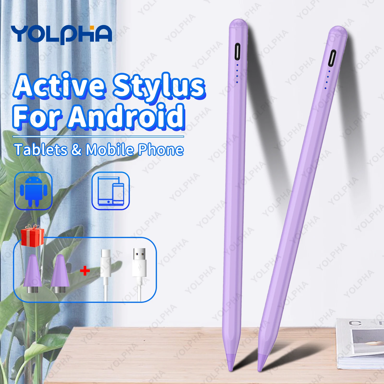 Touch Screen Stylus Stylus Pen Universal Stylus Pen for Huawei Samsung Xiaomi Pad Active Pencil TouchScreen Pen for Android Tablet Capacitive Touchscreen Phone