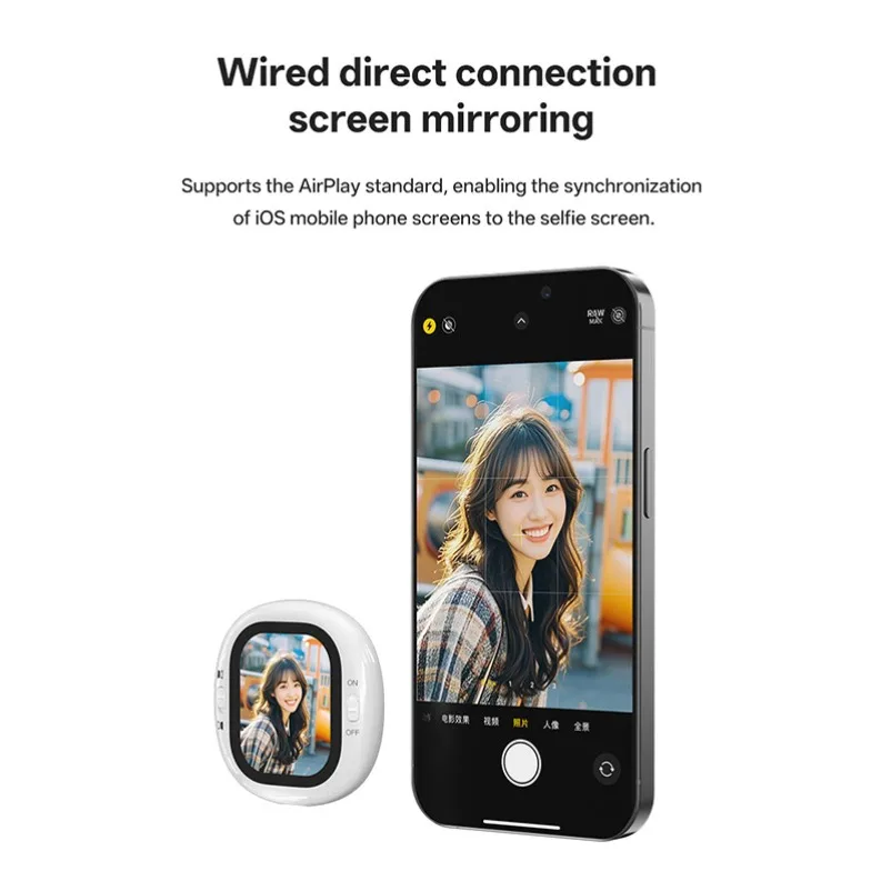 Mini Selfie Monitor Bluetooth for iPhone/Android