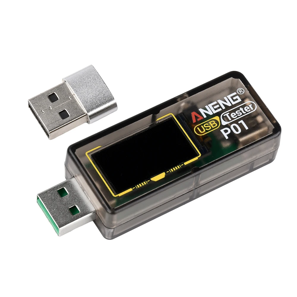 ANENG P01 USB 테스터 DC 4-30V 고정밀 다기능 고속 충전 테스터 전압 전류 용량 측정기