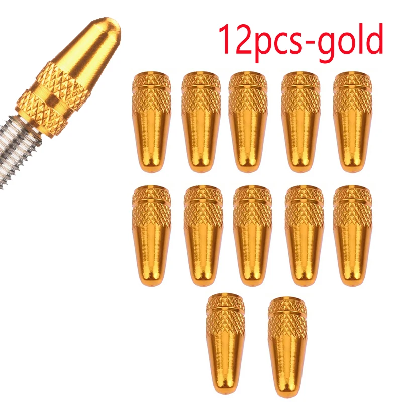 Set of CNC Aluminum Ultralight Bike Valve Stem Dust Covers (6/12 Pieces)