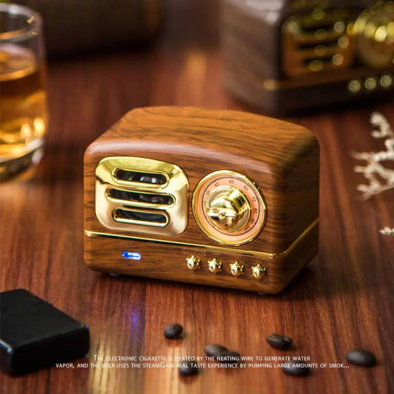 New Wood Mini Vintage Portable Bluetooth Speakers Wireless Speaker For Computer Laptop Car Radio Phone Room Camping Subwoofer 