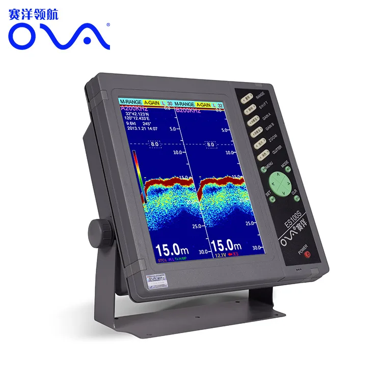 water depth measuring marine ova echo sounder sea water depth finder Marine Survey Equipment 200khz Underwater Depth Finder Echo Sounder