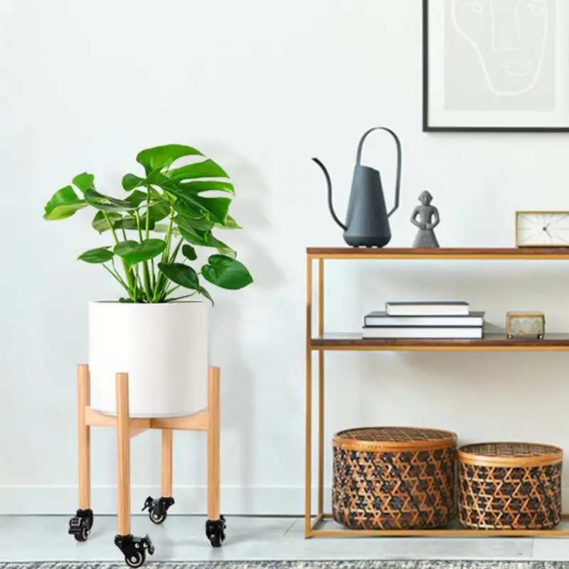 Tall Plant Stand With Wheels Tall Rolling Plant Stand Wheel On Wheels For Heavy Pots Holder Pot For