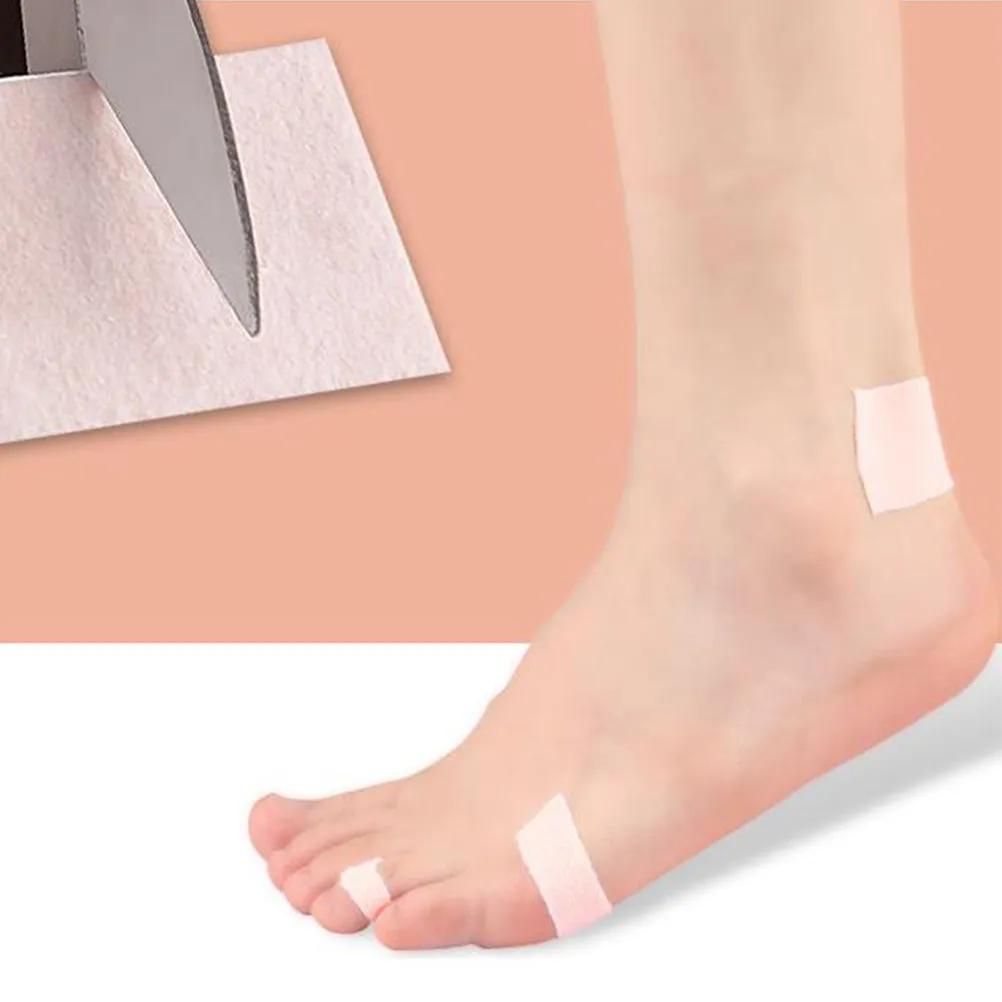 발뒤꿈치용 1롤 블리스터 방지 패드, 마모 방지 플란넬 소재, 간편하게 자르는 휴대용 힐 그립, 하이힐 및 스포츠용