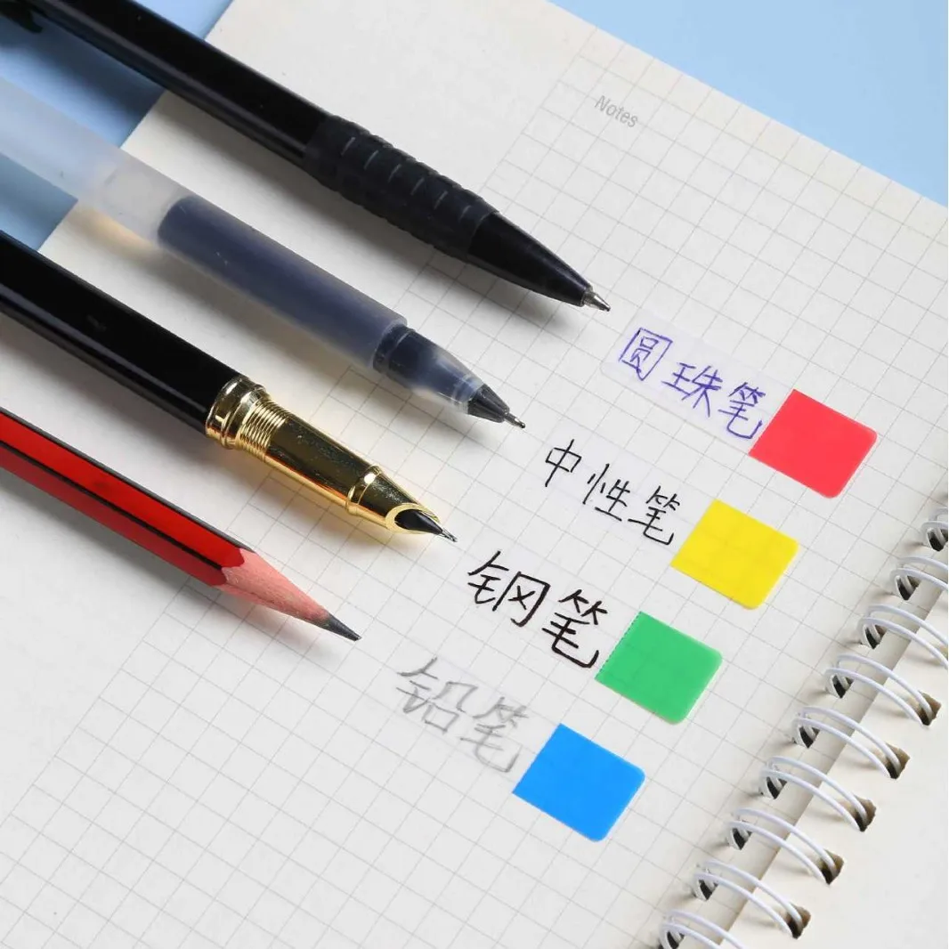 100/120Sheets Colorful Transparent Fluorescent Index Tabs Sticky Note Page Marker Planner Stickers Classification Writing Office 3