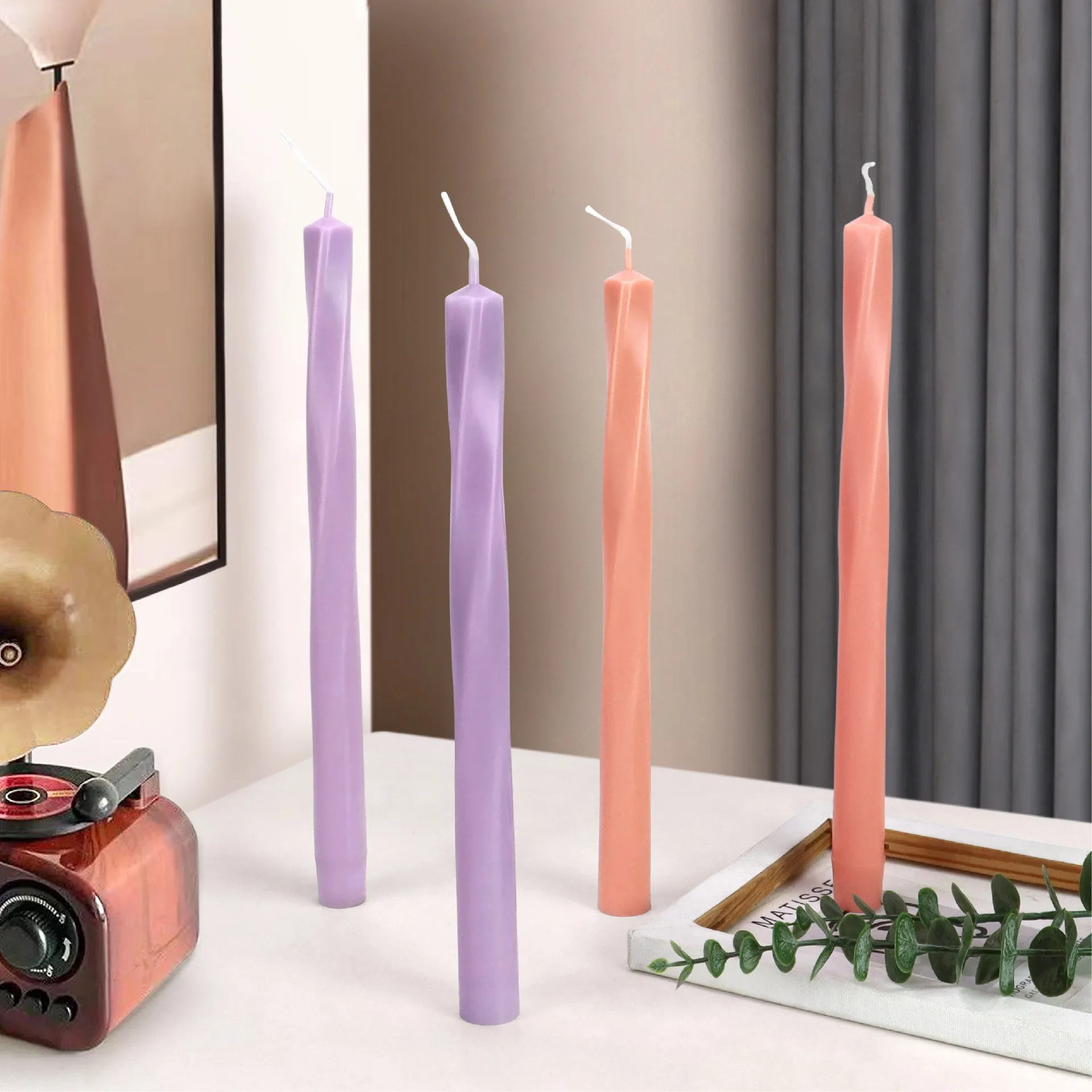 Square Pillar Spiral candle Mold Acrylic candle Mold making kit