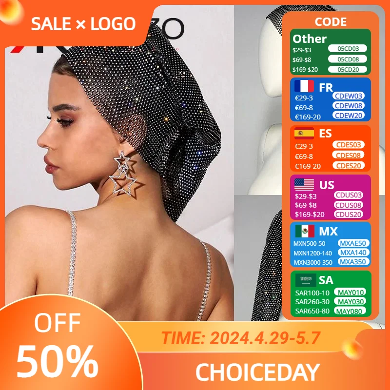 Женская Блестящая прозрачная сетчатая шляпа AKYZO для длинных волос, модная женская шляпа в готическом стиле Женская Блестящая прозрачная сетчатая шляпа AKYZO для длинных волос, модная женская шляпа в готическом стиле