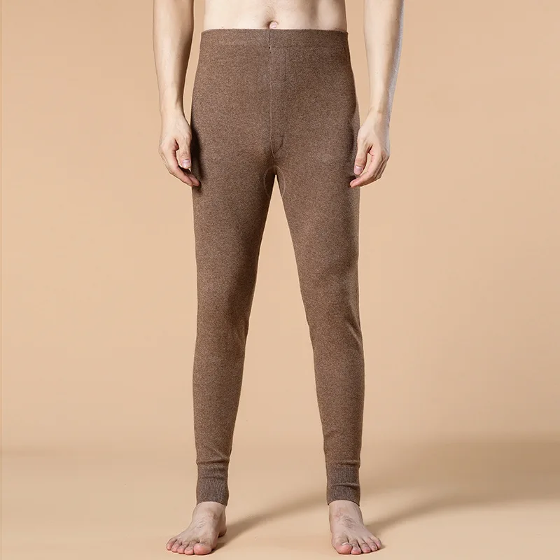 Men's Thermal Pants, Elastic Comfortable Tights, High Waisted Long