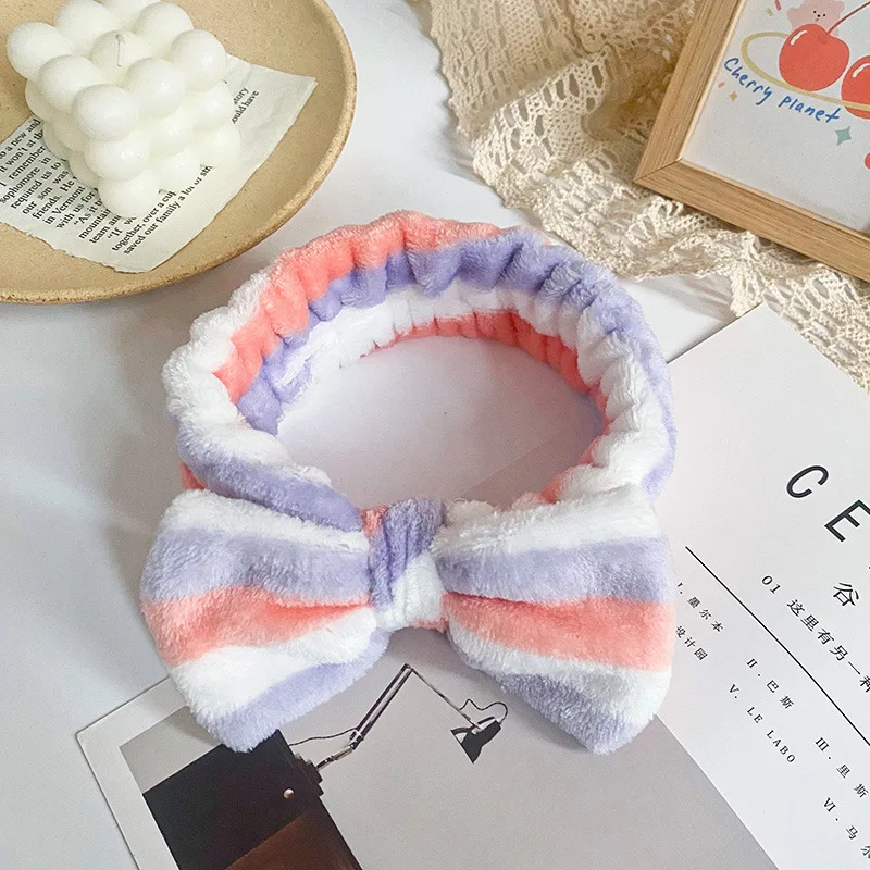 6 fasce per capelli per lavare il viso, fasce da spa per lavare il viso con braccialetti abbinati, fasce da polso per ragazze, per lavare il viso e il trucco della pelle