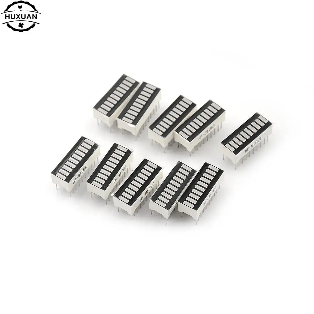 New 10pcs/lot Smart Electronics LED Bar Graph Display Ultra Bright Red 10 Segment Digital Tube