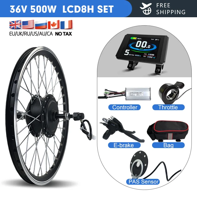 48V 500W 750W 1000W バファンリアハブモーター電動自転車