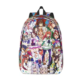 Umamusume Pretty Derby Backpack for Men Women Casual High School Work Daypack Anime Game College Shoulder Bag Sports 1