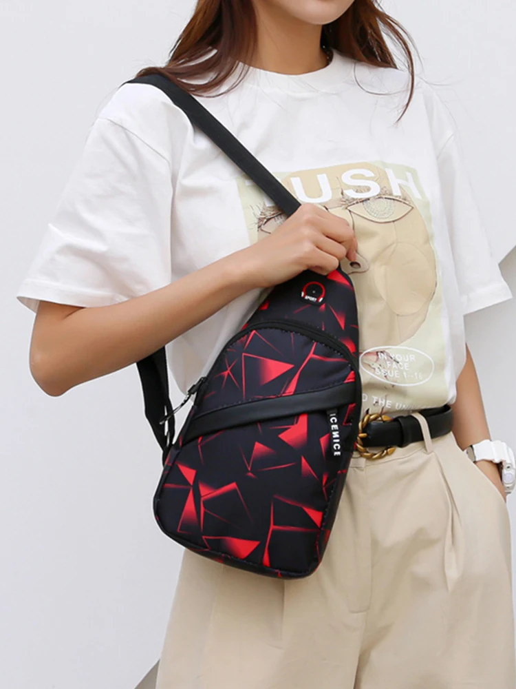 Shoulder Crossbody Bag For Men Short Travel Messenger Chest Bag Light Outdoor Sport Recreation Lovers Single Shoulder Bag