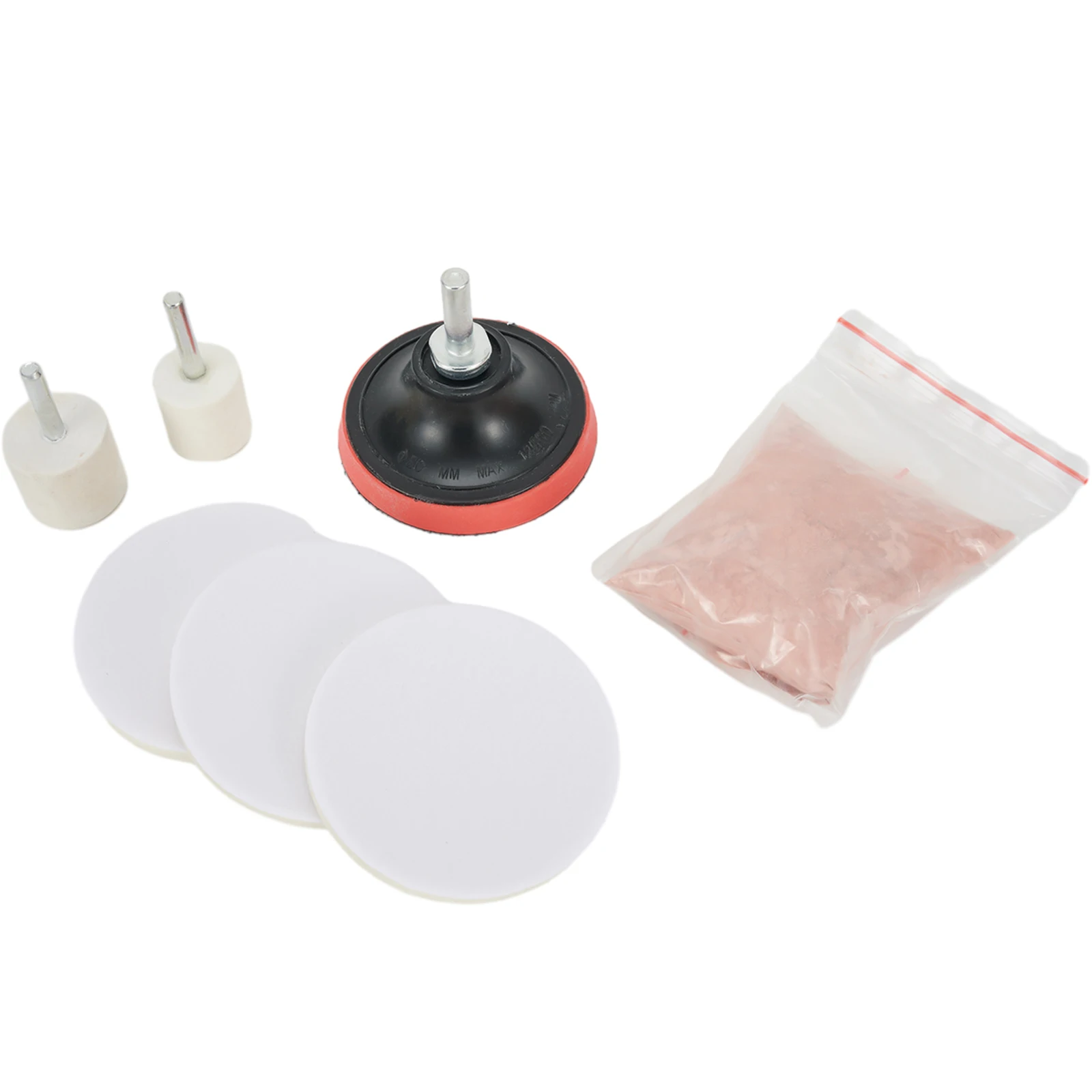 

Felt Pad Glass Polishing Kit 8pcs Convenient Durable Felt Polishing Wheel M10 To 8 Drill Adapter Wheel Pad Plate