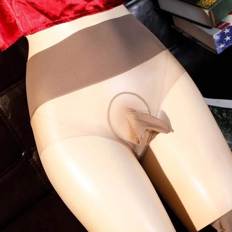 Ultra-Thin Velvet Seamless 5D Stockings Men's Sexy Sexy Penis Cover Invisible Anti-Hook Moisturizing 360 Seamless Ninesub-Socks
