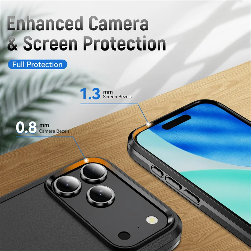 Heavy Duty Shockproof Armor Case - Durable PC+TPU Protective Back Cover