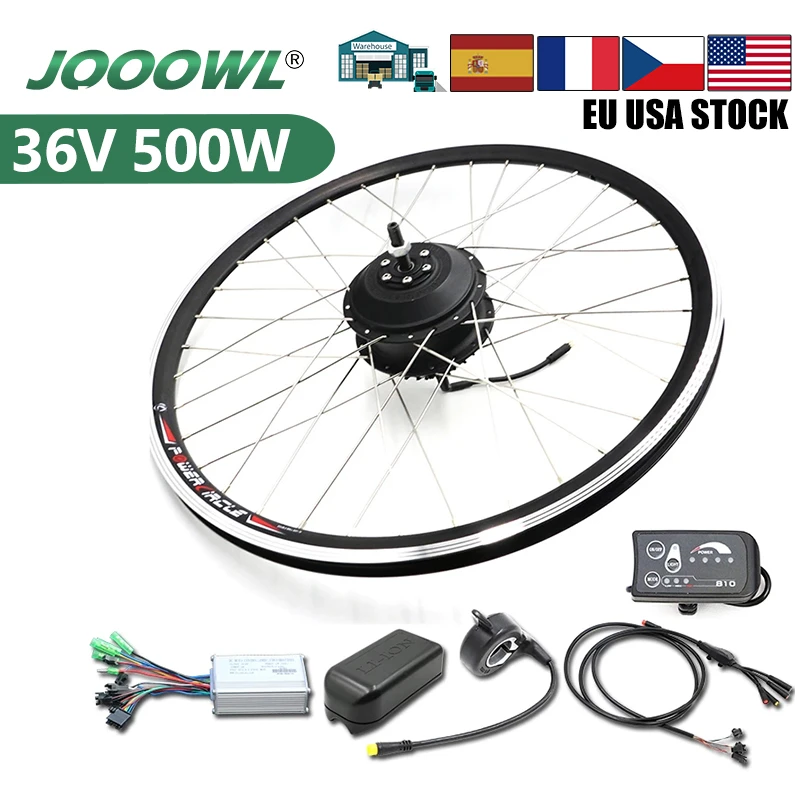 Cheap Electric Bike Kit 36v 500w Ebike Electric Bicycle Kit 20 24 26 27.5 28 29 Inch 700c Front