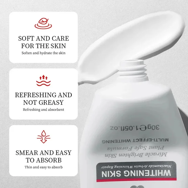 Whitening Hand Cream Niacinamide Arbutin Moisturizing Nourishing Exfoliating Calluses Anti-Chap Drying Crack Repair Body Care 4
