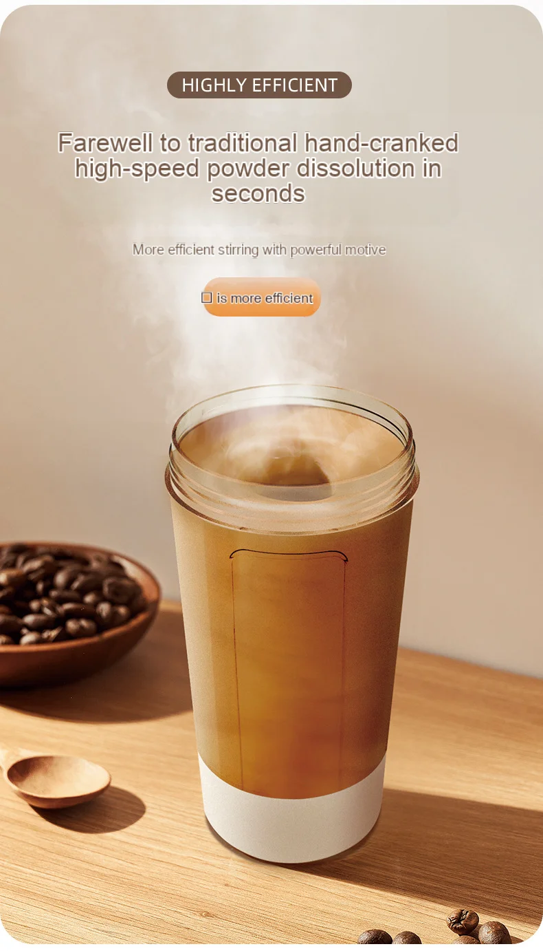 450ML Electric Protein Powder Mixing Cup Automatic Shaker Bottle Mixer Shake Bottle Milk Coffee Blender Kettle fro Gym outdoor 2