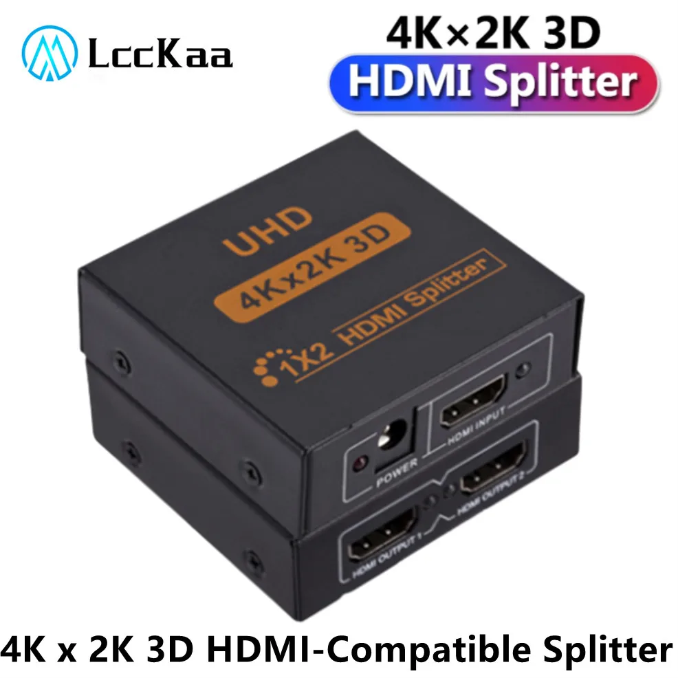Hdmi Splitter Adaptador para Way Hdmi Fêmea para Hdmi Adaptador Feminino em Out Hdmi Splitter para Xbox Ps4 Dvd Hdtv pc Laptop 4k