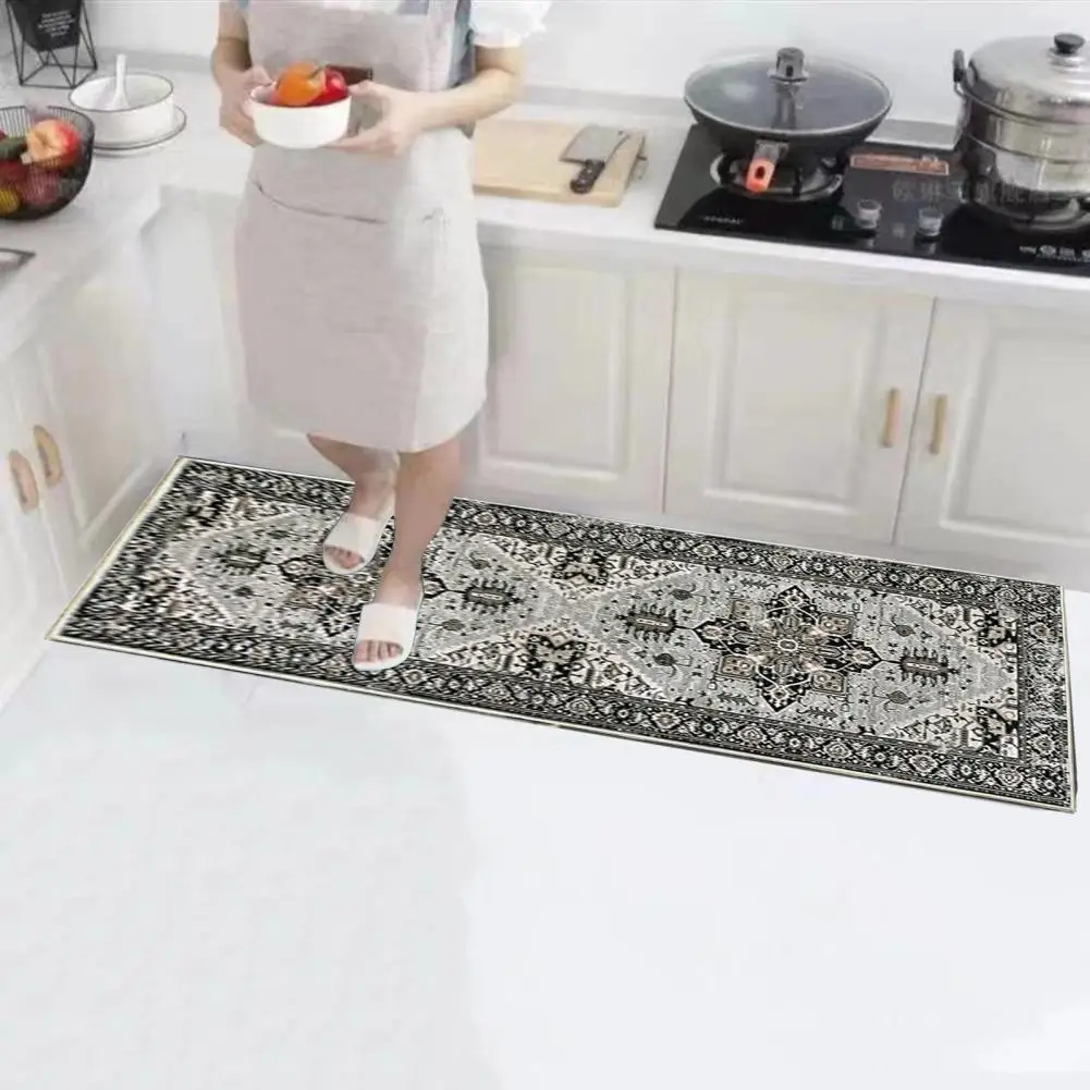 

Non Slip Carpet Durable Vintage Machine Washable Runner Rug for Entryway Soft Non-slip Hallway Carpet with Wear Resistant Design