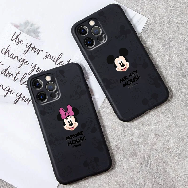 

Чехол для телефона с изображением Микки и Минни для iPhone 15 14 13 12 11 XS XR X 8 7 SE Pro Max Plus