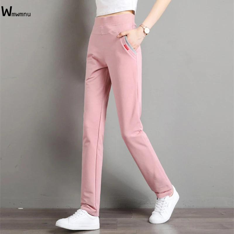 

Vintage Baggy Elastic High Waist Straight Leg Pants Outwear Fitness Sweat Trousers Oversized Casual Loose Soft Sweatpants