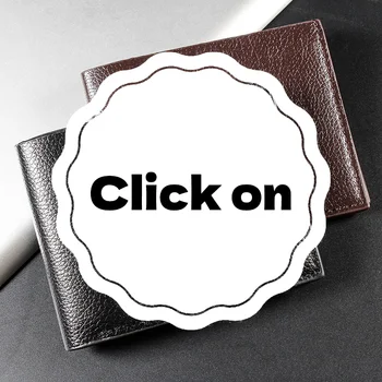 Portafoglio da uomo in pelle Portafogli da uomo Prodotto di alta qualità Portafogli in pelle artificiale per uomo Portafoglio corto nero Portefeuille Homme
