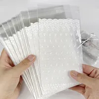 100/50pcs Lace Star Printed Opp Self-sealing Bags Korea Idol Photocard Dispaly Storage Bags Small Gift Packing Bags Ins Style 2