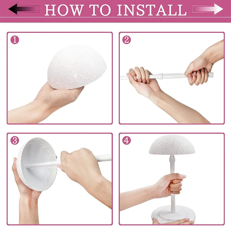 Adjustable Wig Stand For Styling And Display Unisex Adult Holder_voghion.com