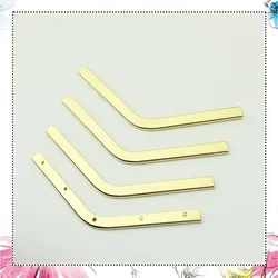 20Pcs 14cm Bag Strip Corner Screws Clip Edges Protector Metal Buckle Bag Purse Decoration Corners DIY Leather Crafts Accessories