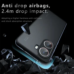 Matte Transparent Hard Protective Case with ELVEV Skin Feeling Finish for Redmi Turbo 4 (Matte Black)