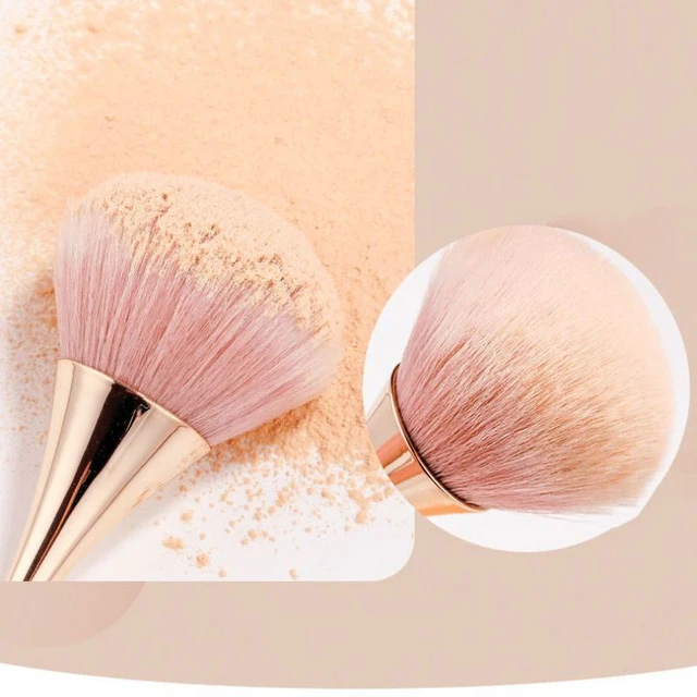 Rose Gold Powder Blush Brush Professional Make Up Brush Large Cosmetic Face Cont Cosmetic Face Cont brocha colorete Make Up Tool 2
