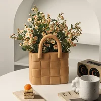Home Furniture Ceramic Vases Living Room Flower Arrangements  Decoration Ornaments Handbags Flower Containers Desktop  Accessori 2