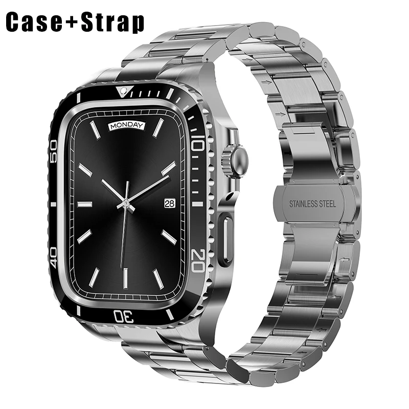 StainlessSteelModificationKitforAppleWatch876SE5445Case