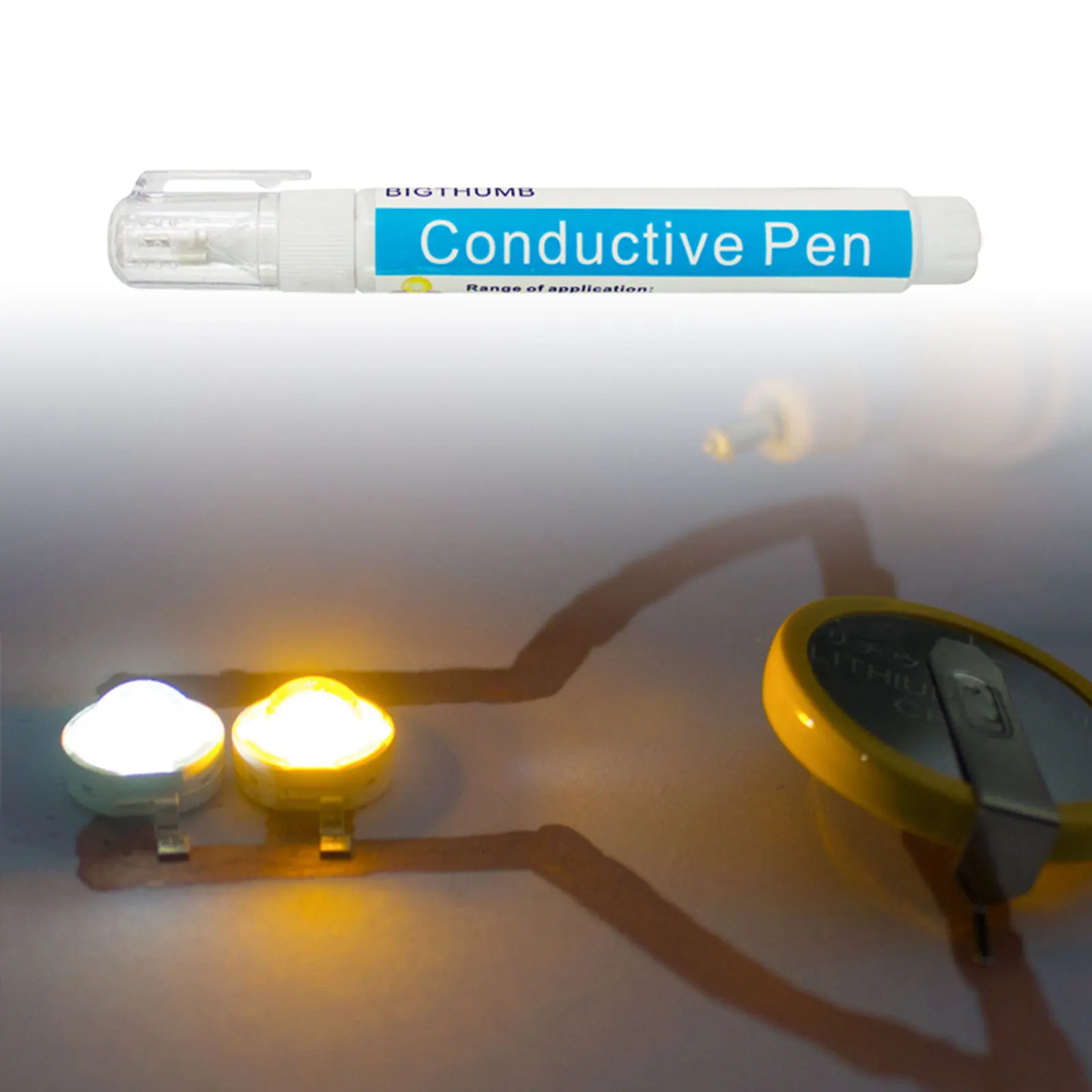 3g Conductive Ink Pen Circuit Writer Conductive Electric Paint Pen for Science Experiment Draw Circuits Instantly Cards Graffit,conductive ink pen