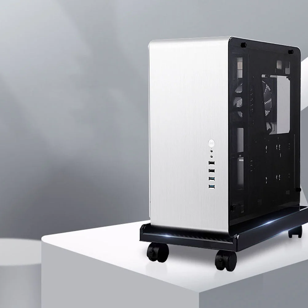 모바일 카트 홀더 데스크탑 스탠드, CPU 스탠드 카트 데스크탑 컴퓨터 베이스 선반, 컴퓨터 메인프레임 스탠드