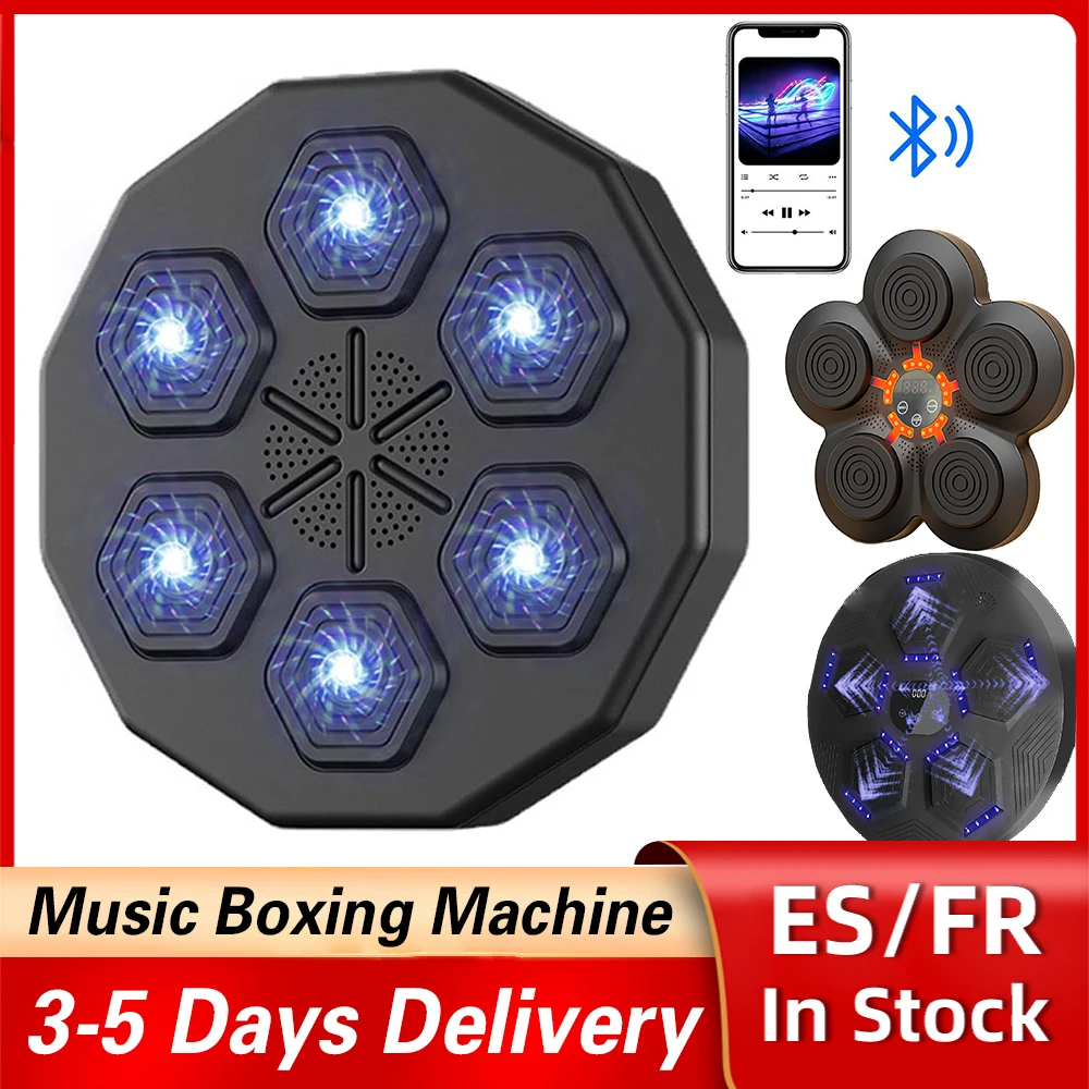 Entrenador inteligente de boxeo musical para niños y adultos, máquina electrónica de práctica de boxeo, objetivo de pared, colgante de pared para el hogar, bolsa de arena Sanda
